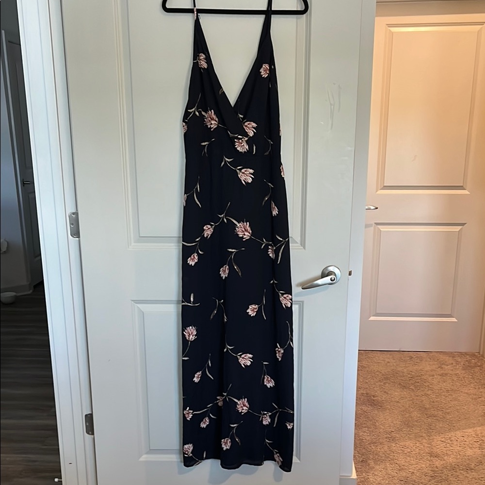 Floral Black Maxi Dress